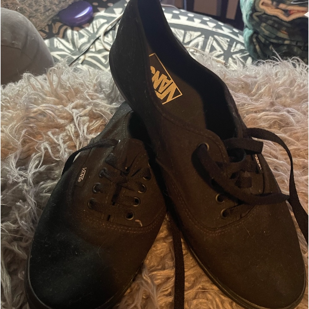 All Black Womens Vans